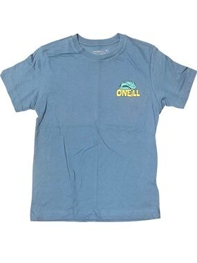 O’Neill Surf Blue Yellow Wave Short Sleeve Tee Shirt Boys NWT Medium